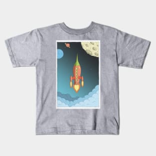 Wanderlust in space Kids T-Shirt